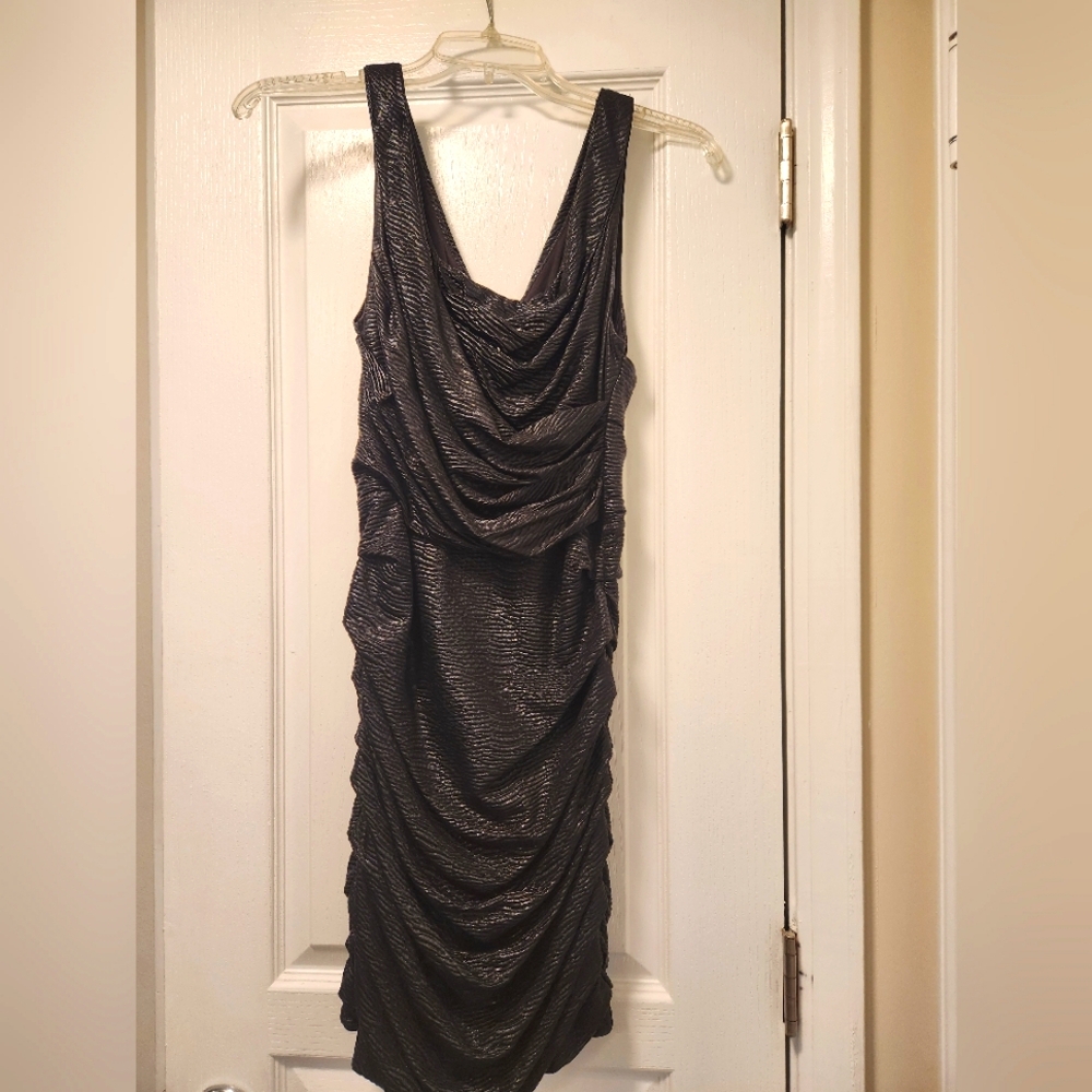 Shiny Little Black Dress
